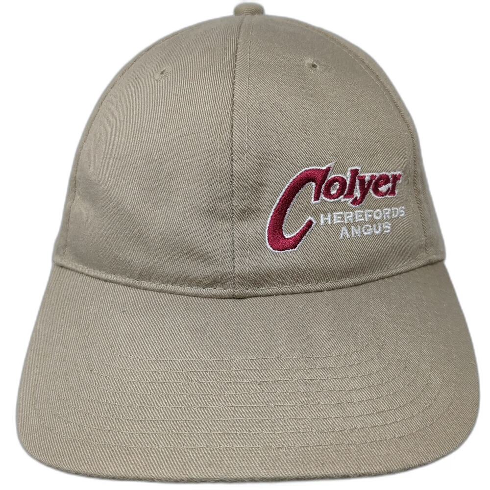 KC Baseball Cap Beige Red White One Size Recycled PET Strapback Hat Colyer